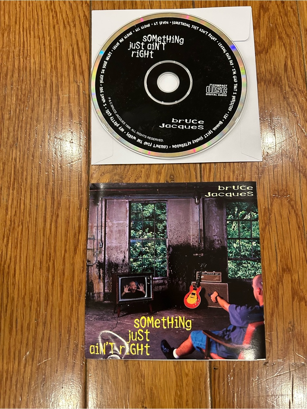 Bruce Jacques - Something Just Ain't‎ Right - Audio CD Album 1996 Insert